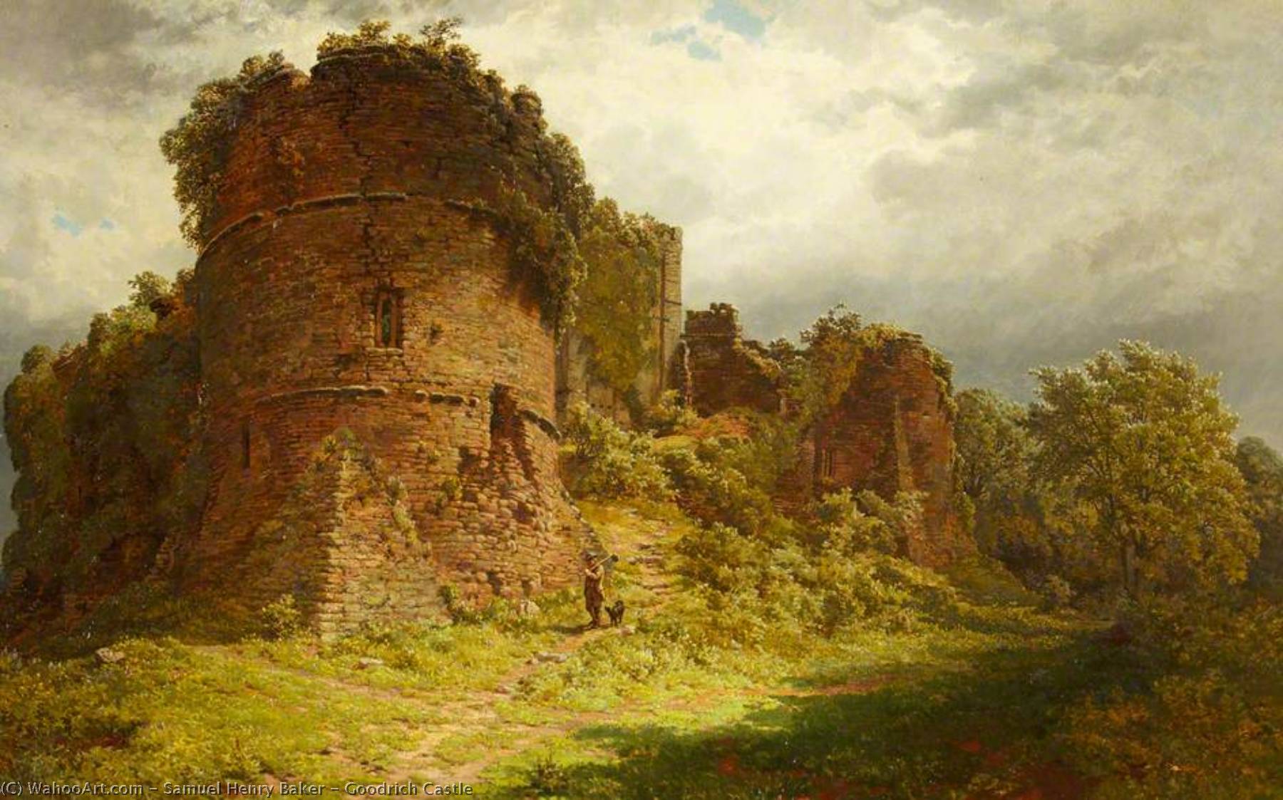 Wikioo.org - The Encyclopedia of Fine Arts - Painting, Artwork by Samuel Henry Baker - Goodrich Castle