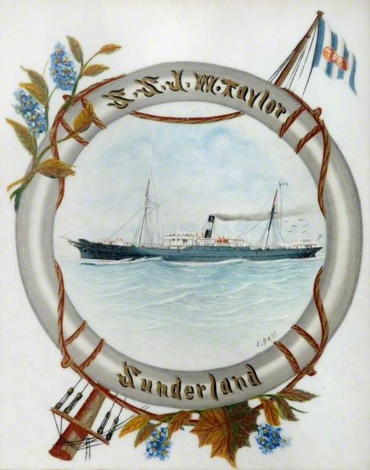 Wikioo.org - The Encyclopedia of Fine Arts - Painting, Artwork by James Bell - SS 'J. W. Taylor', Sunderland