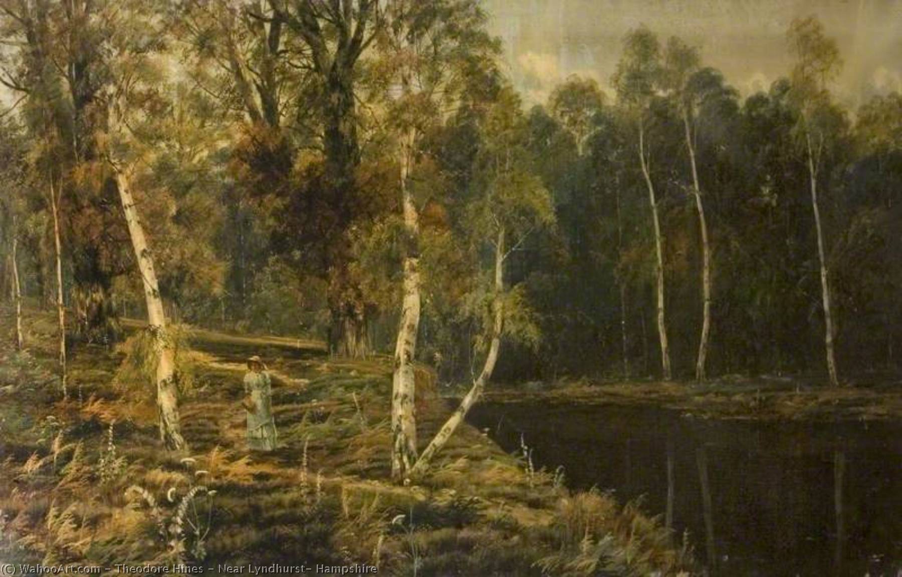 Wikioo.org - The Encyclopedia of Fine Arts - Painting, Artwork by Theodore Hines - Near Lyndhurst, Hampshire
