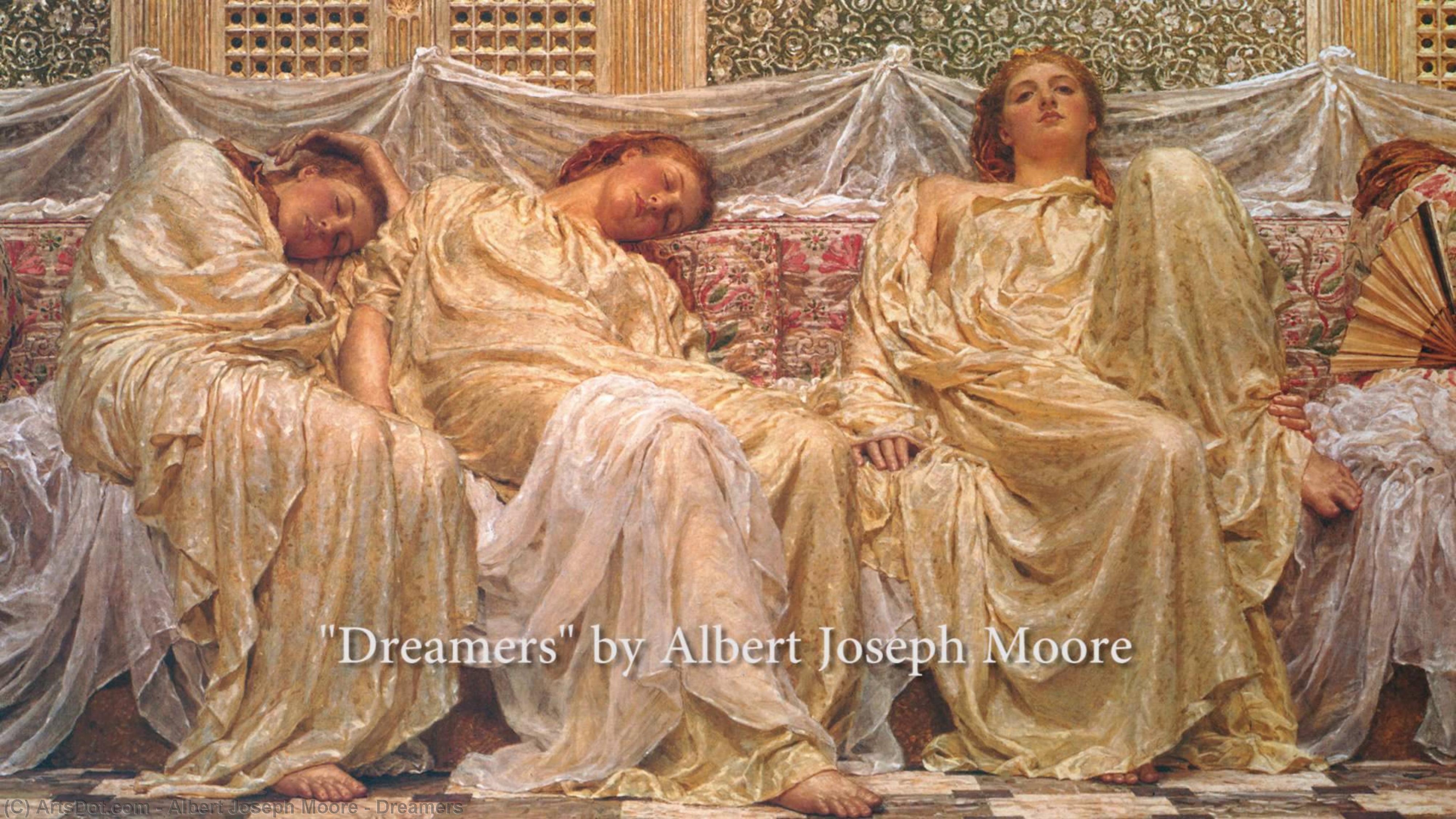 Wikioo.org - The Encyclopedia of Fine Arts - Painting, Artwork by Albert Joseph Moore - Dreamers