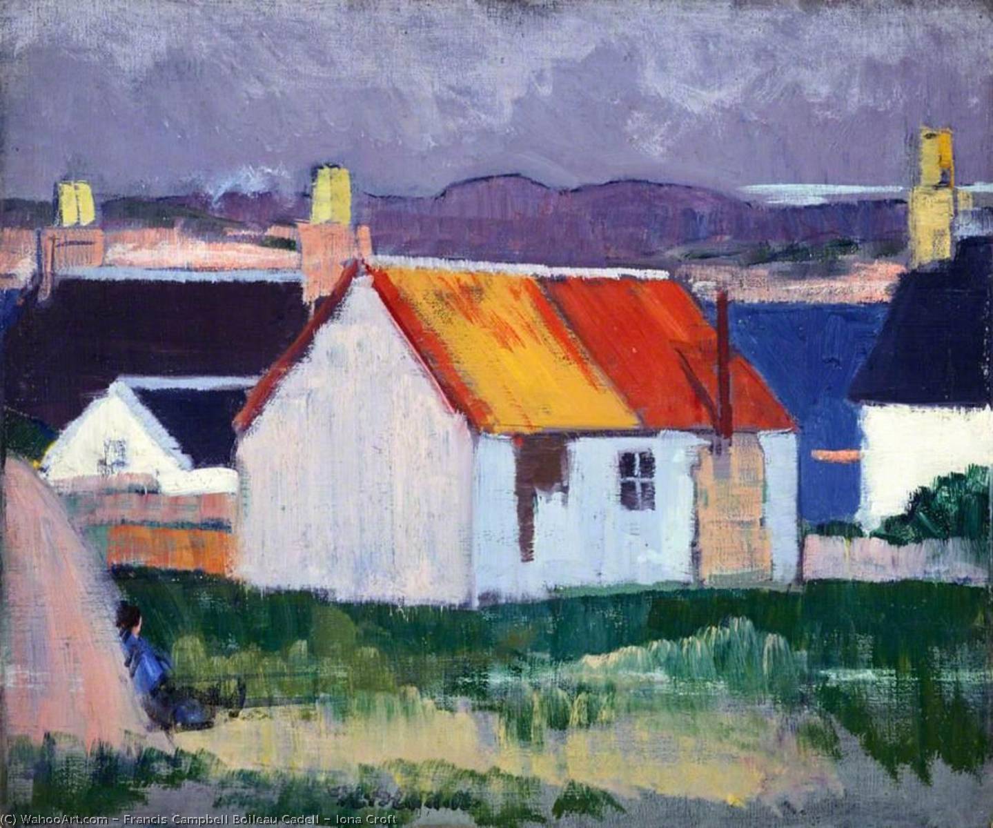 Wikioo.org - The Encyclopedia of Fine Arts - Painting, Artwork by Francis Campbell Boileau Cadell - Iona Croft