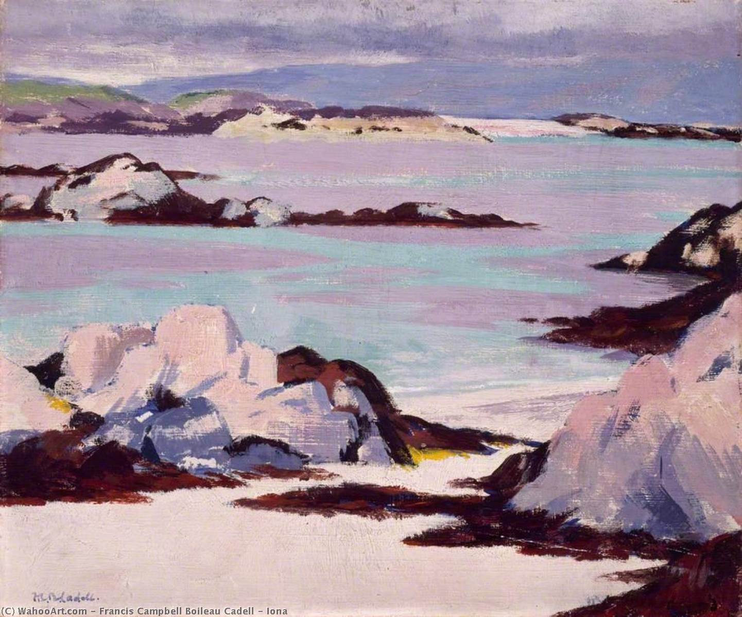 Wikioo.org - The Encyclopedia of Fine Arts - Painting, Artwork by Francis Campbell Boileau Cadell - Iona