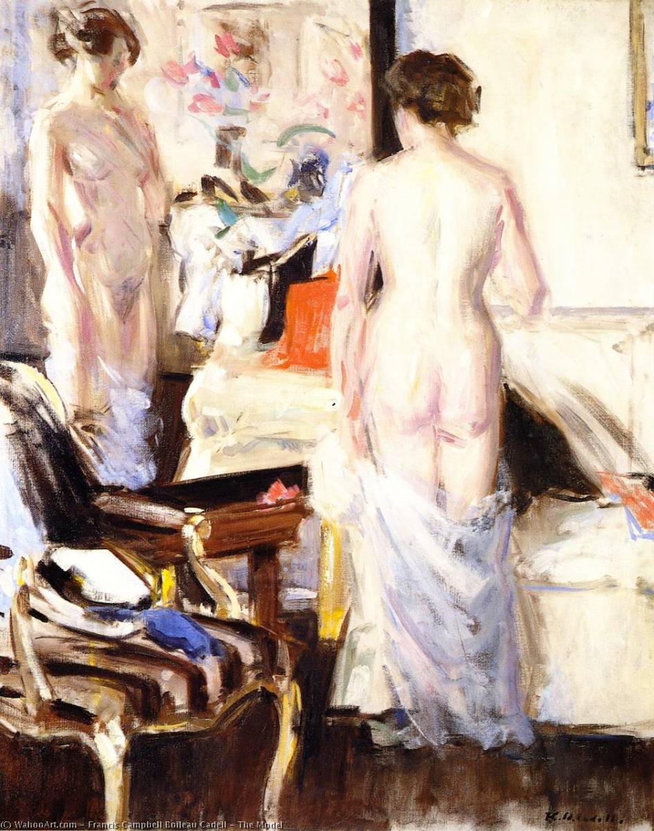 Wikioo.org - The Encyclopedia of Fine Arts - Painting, Artwork by Francis Campbell Boileau Cadell - The Model