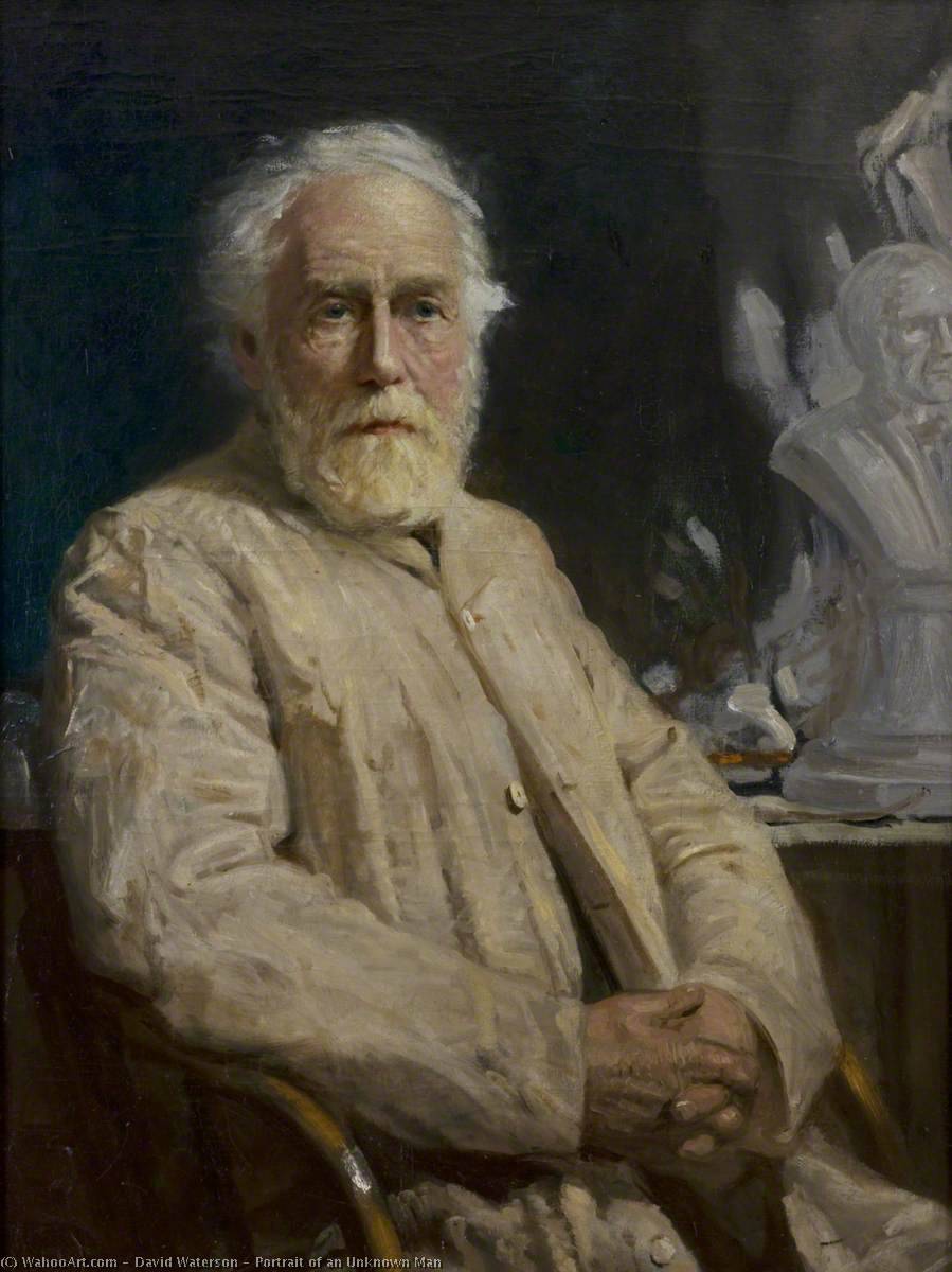 Wikioo.org - The Encyclopedia of Fine Arts - Painting, Artwork by David Waterson - Portrait of an Unknown Man