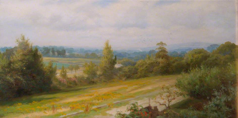 Wikioo.org - The Encyclopedia of Fine Arts - Painting, Artwork by Albert Starling - View of Carshalton, Surrey