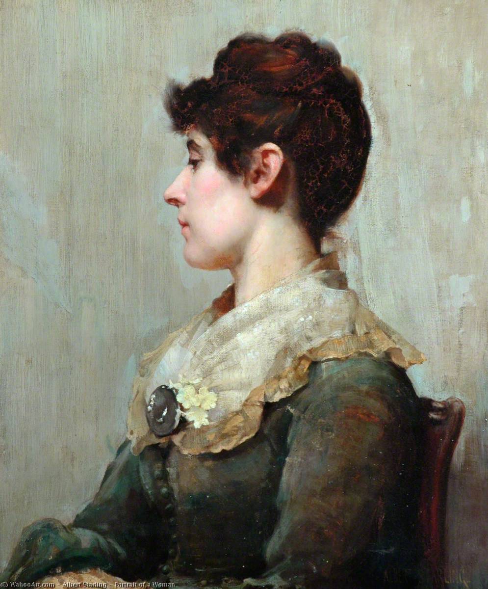 Wikioo.org - The Encyclopedia of Fine Arts - Painting, Artwork by Albert Starling - Portrait of a Woman