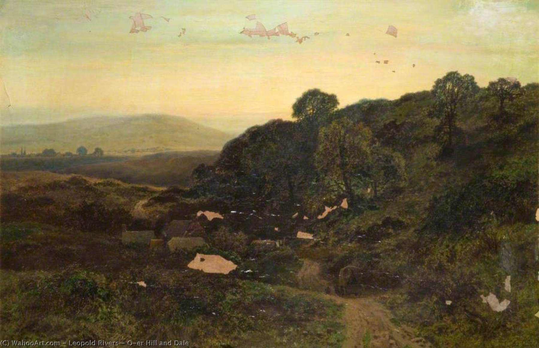 Wikioo.org - The Encyclopedia of Fine Arts - Painting, Artwork by Leopold Rivers - O'er Hill and Dale