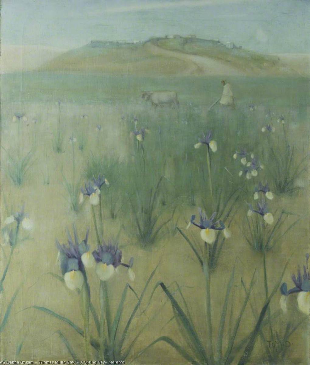 Wikioo.org - The Encyclopedia of Fine Arts - Painting, Artwork by Thomas Millie Dow - A Spring Day, Morocco
