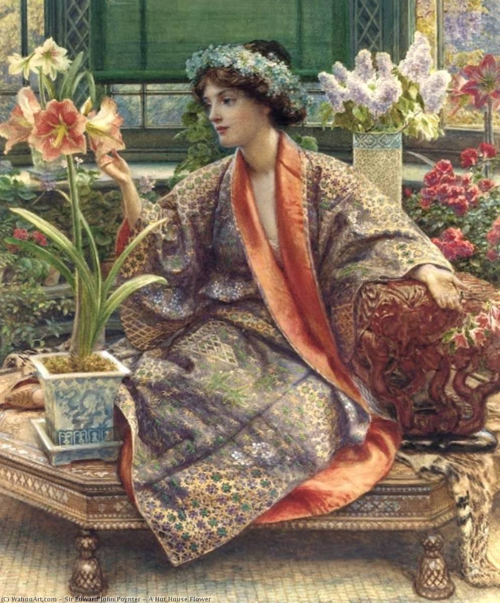 Wikioo.org – L'Encyclopédie des Beaux Arts - Peinture, Oeuvre de Edward John Poynter - un chaud maison sur  fleur