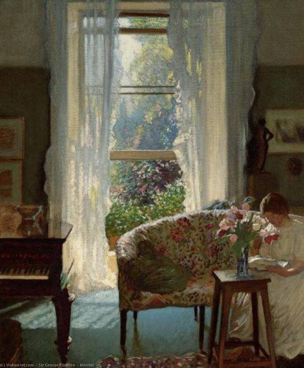 Wikioo.org - The Encyclopedia of Fine Arts - Painting, Artwork by George Clausen - Interior