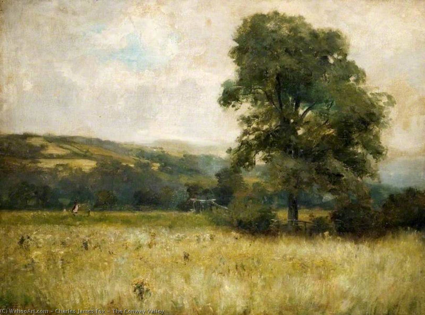 Wikioo.org - The Encyclopedia of Fine Arts - Painting, Artwork by Charles James Fox - The Conway Valley