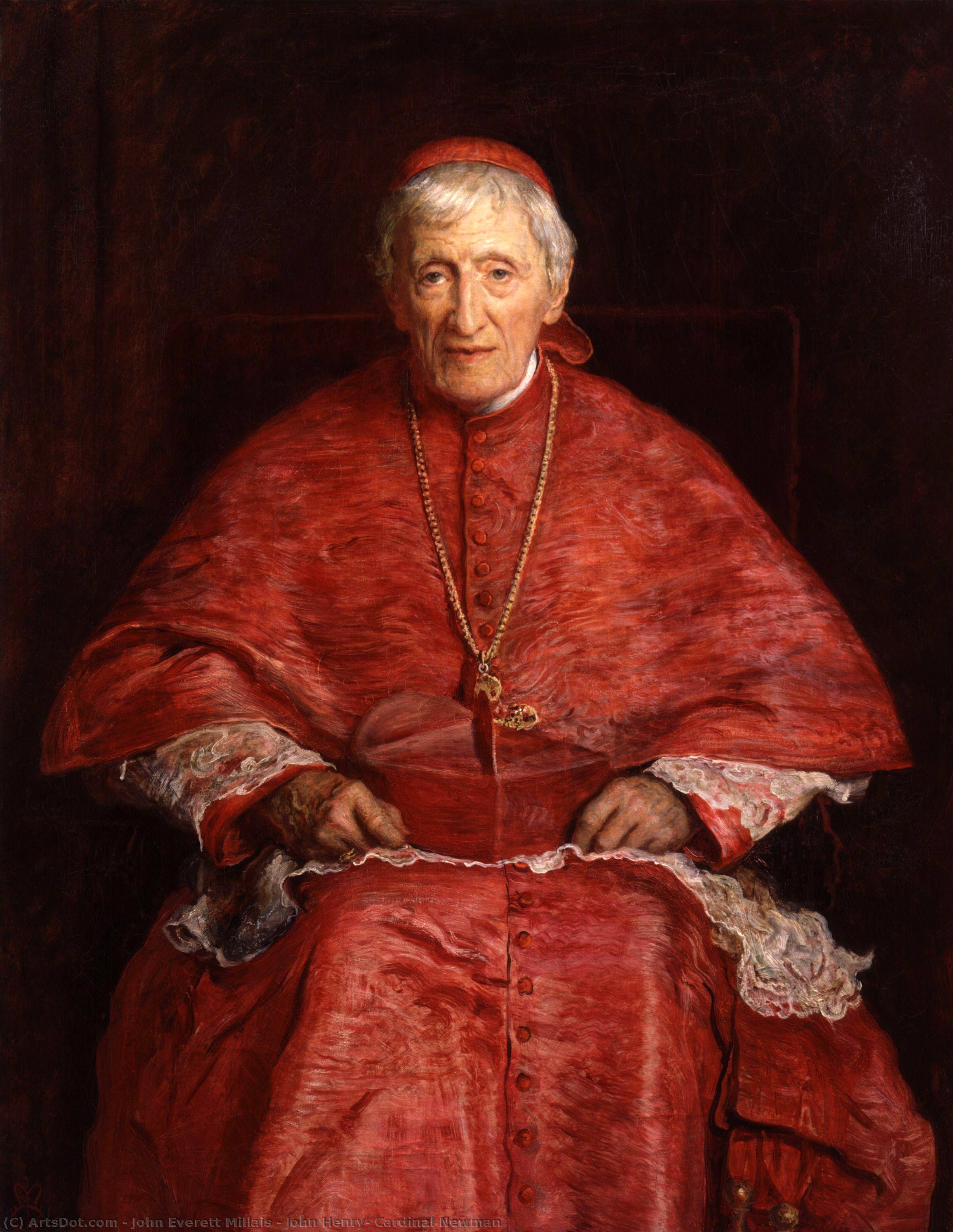 WikiOO.org - Encyclopedia of Fine Arts - Lukisan, Artwork John Everett Millais - John Henry, Cardinal Newman