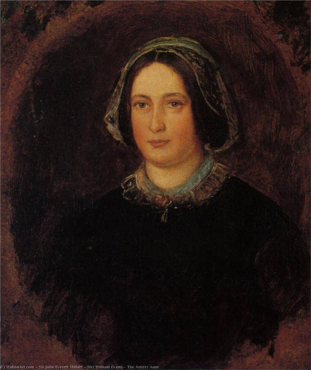 Wikioo.org - The Encyclopedia of Fine Arts - Painting, Artwork by John Everett Millais - Mrs William Evamy, The Artists Aunt