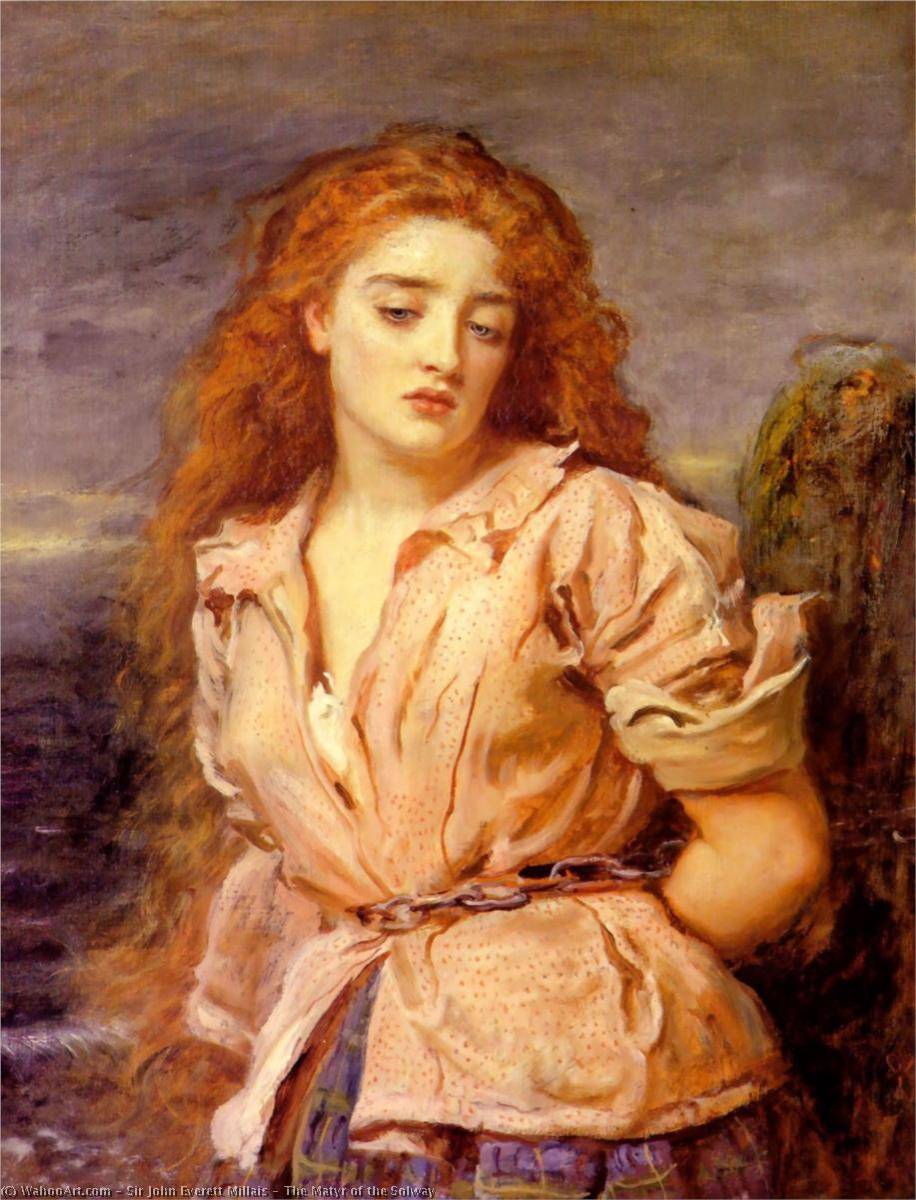 WikiOO.org - Encyclopedia of Fine Arts - Lukisan, Artwork John Everett Millais - The Matyr of the Solway