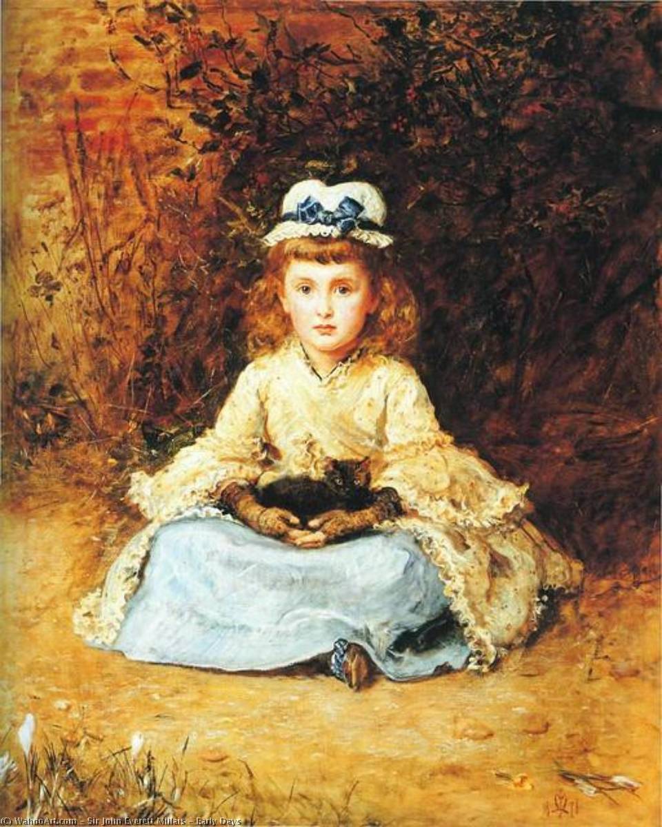 Wikioo.org - The Encyclopedia of Fine Arts - Painting, Artwork by John Everett Millais - Early Days