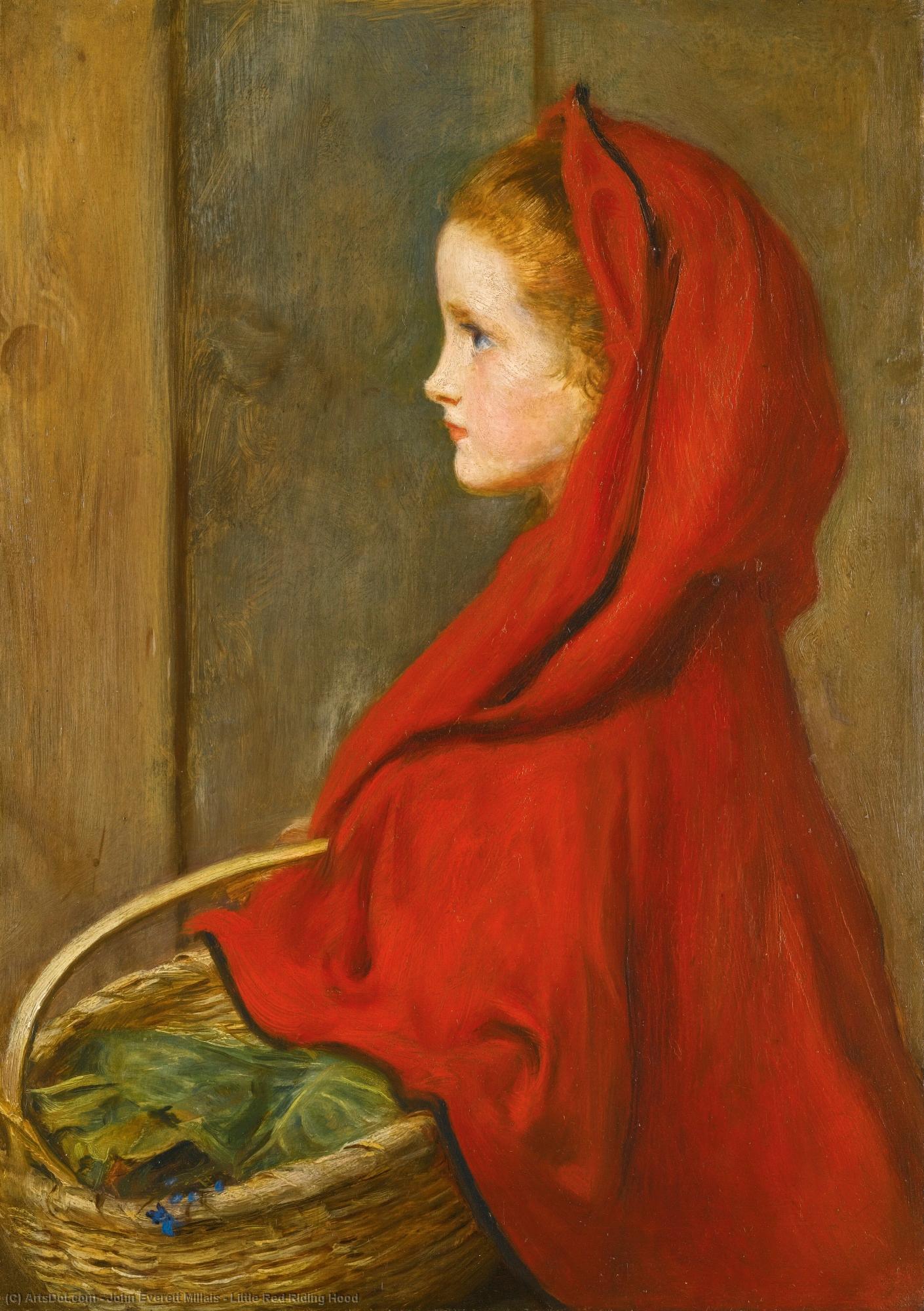 Wikioo.org - The Encyclopedia of Fine Arts - Painting, Artwork by John Everett Millais - Little Red Riding Hood