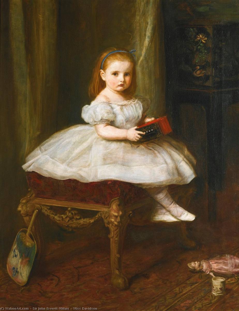 WikiOO.org - Encyclopedia of Fine Arts - Lukisan, Artwork John Everett Millais - Miss Davidson
