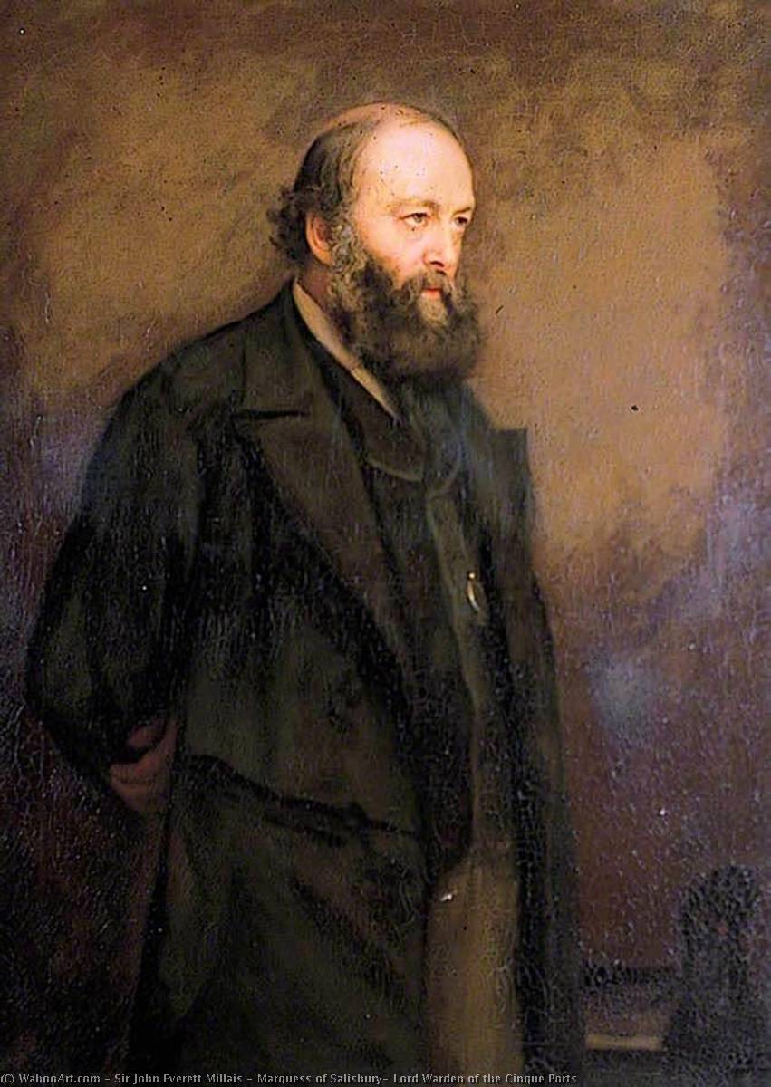 WikiOO.org - Encyclopedia of Fine Arts - Lukisan, Artwork John Everett Millais - Marquess of Salisbury, Lord Warden of the Cinque Ports
