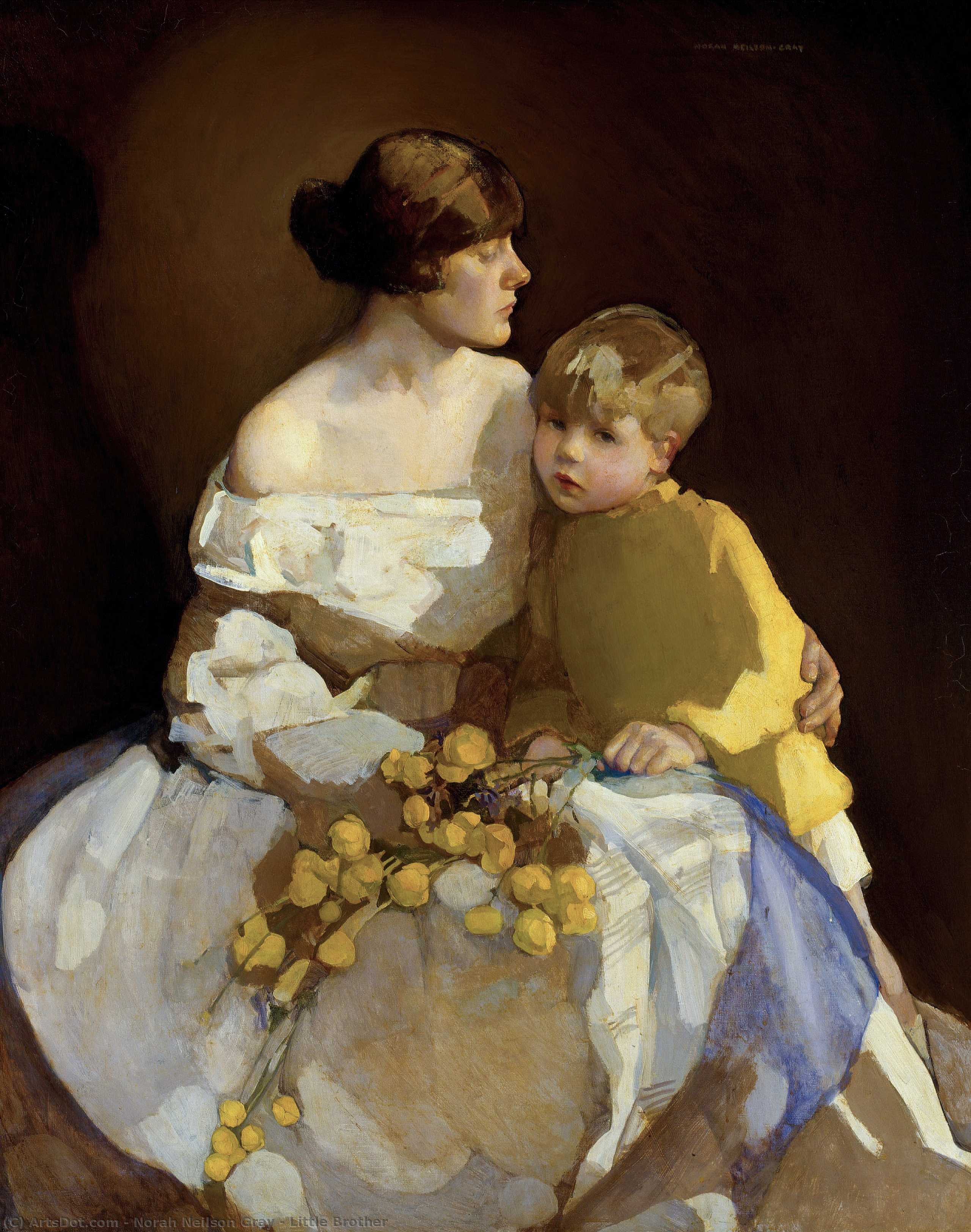 Wikioo.org - The Encyclopedia of Fine Arts - Painting, Artwork by Norah Neilson Gray - Little Brother
