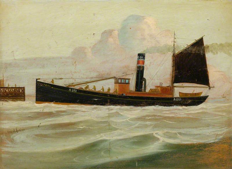 Wikioo.org - The Encyclopedia of Fine Arts - Painting, Artwork by Kenneth Luck - Steam Drifter 'Willowbank'