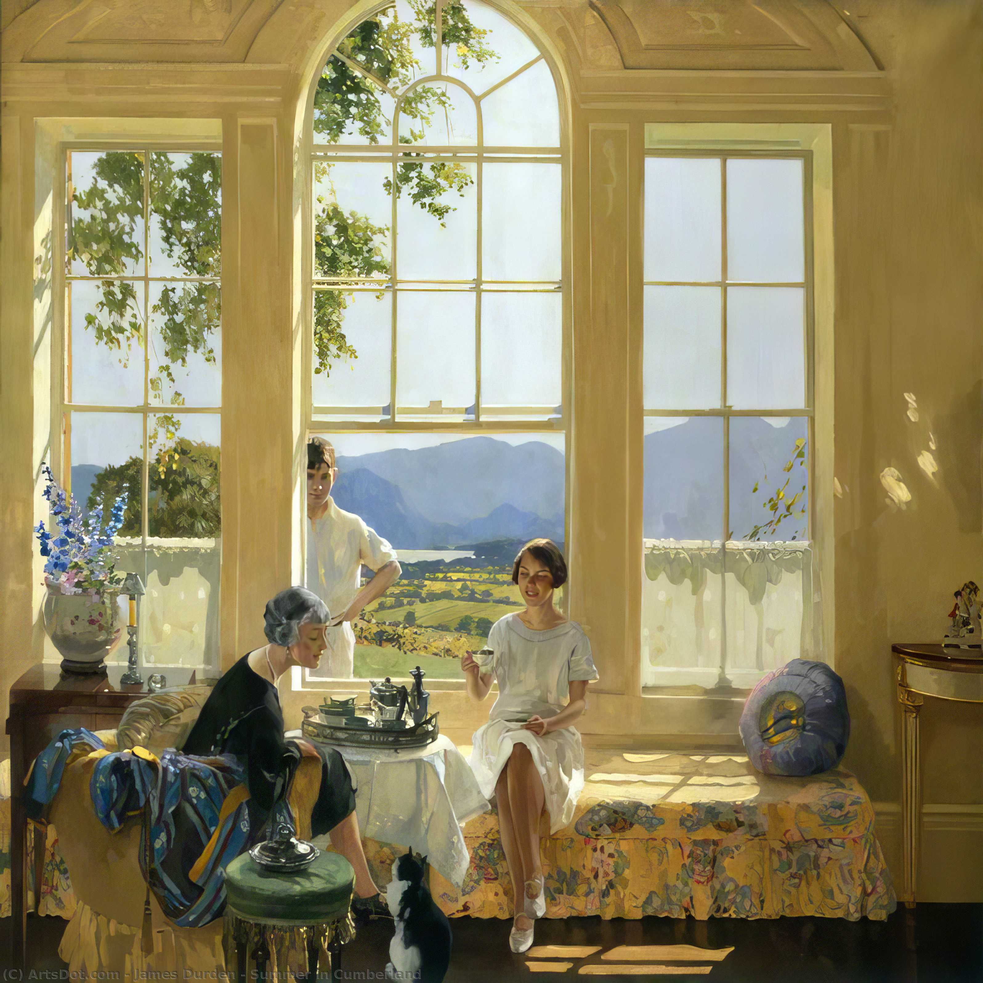 WikiOO.org - Güzel Sanatlar Ansiklopedisi - Resim, Resimler James Durden - Summer in Cumberland