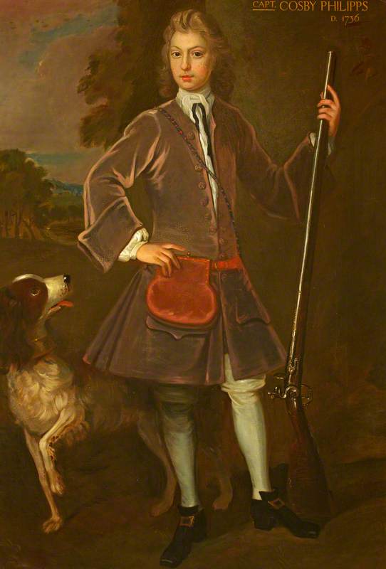Wikioo.org - The Encyclopedia of Fine Arts - Painting, Artwork by Caroline Hall - Captain Cosby Philipps (d.1736), as a Boy (after a portrait by an unknown artist)