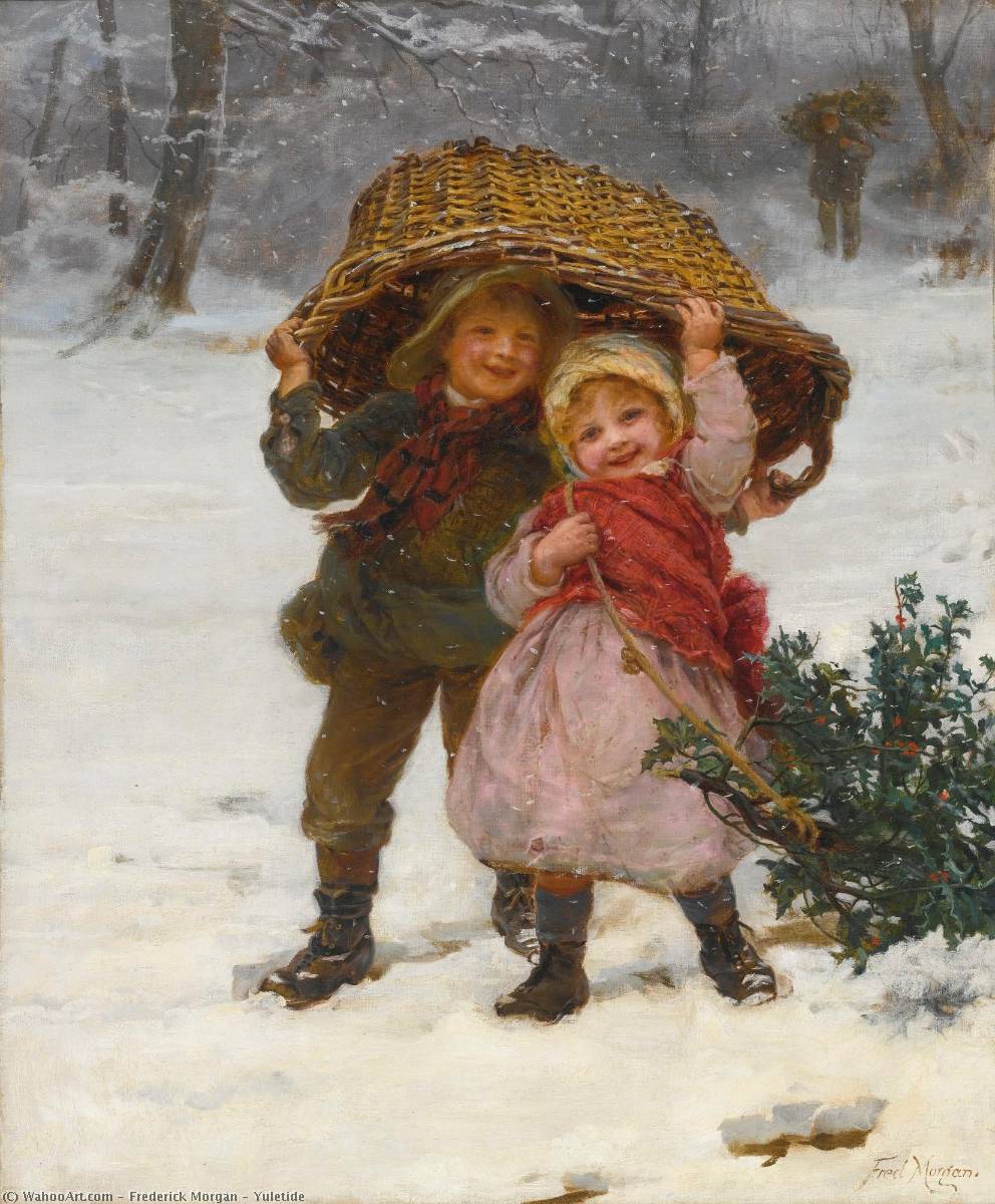 Wikioo.org - The Encyclopedia of Fine Arts - Painting, Artwork by Frederick Morgan - Yuletide
