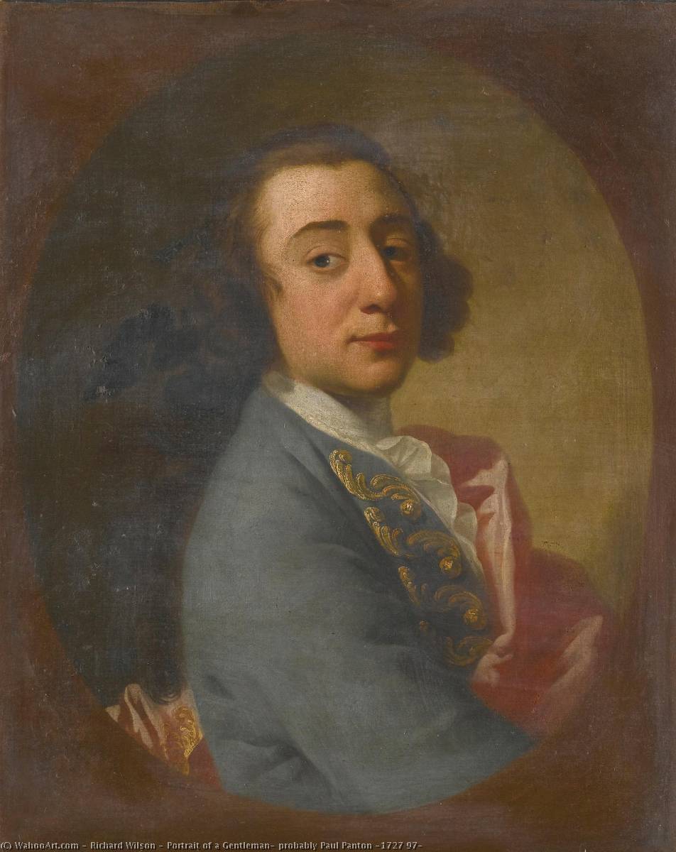 WikiOO.org - Енциклопедія образотворчого мистецтва - Живопис, Картини
 Richard Wilson - Portrait of a Gentleman, probably Paul Panton (1727 97)