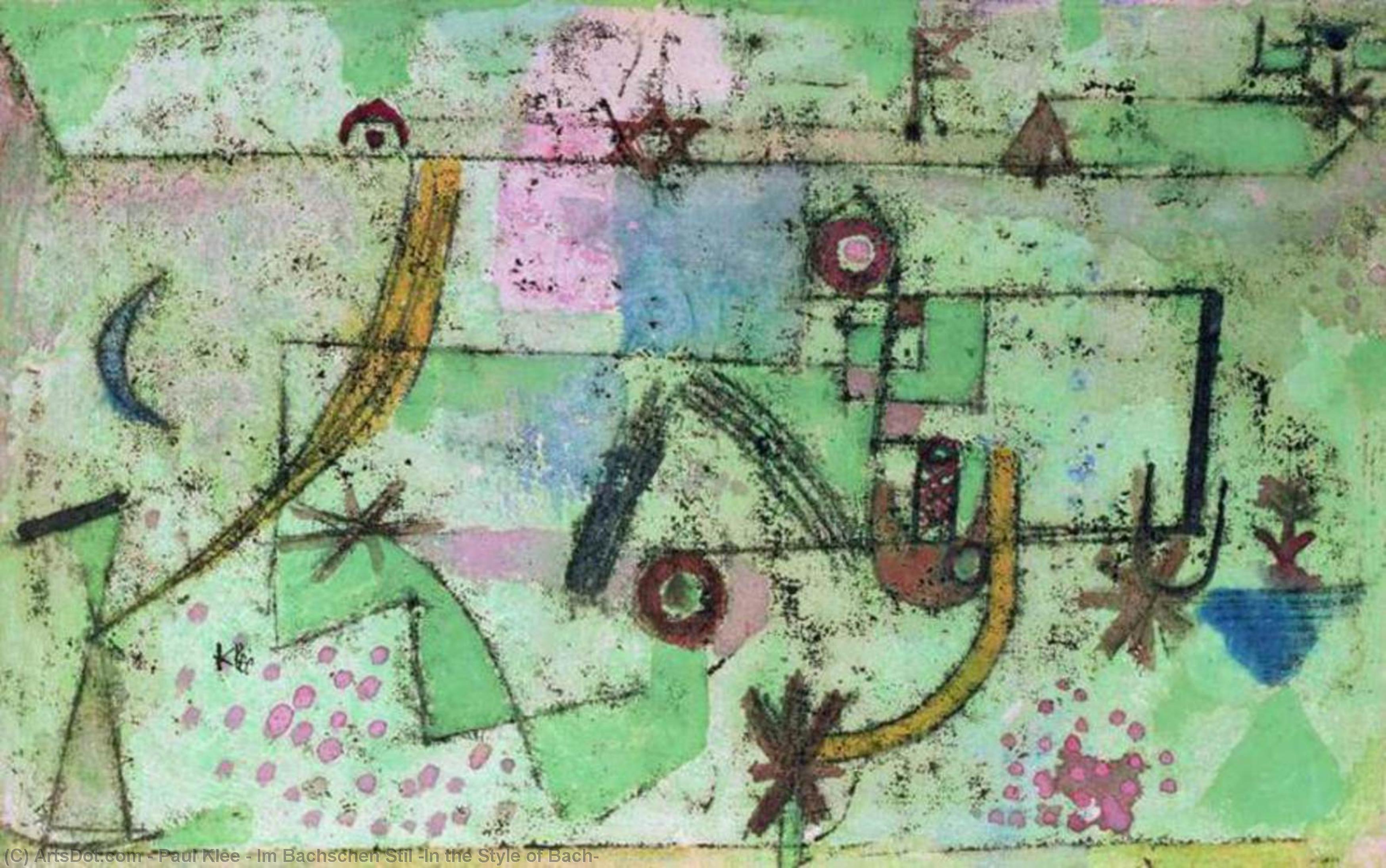 Wikioo.org - The Encyclopedia of Fine Arts - Painting, Artwork by Paul Klee - Im Bachschen Stil (In the Style of Bach)