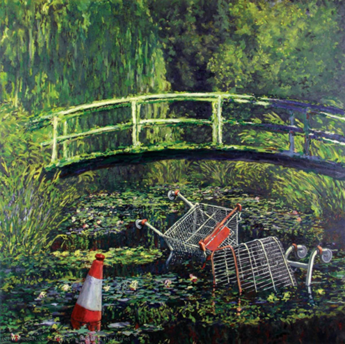 WikiOO.org - Encyclopedia of Fine Arts - Schilderen, Artwork Banksy - Show me the Monet
