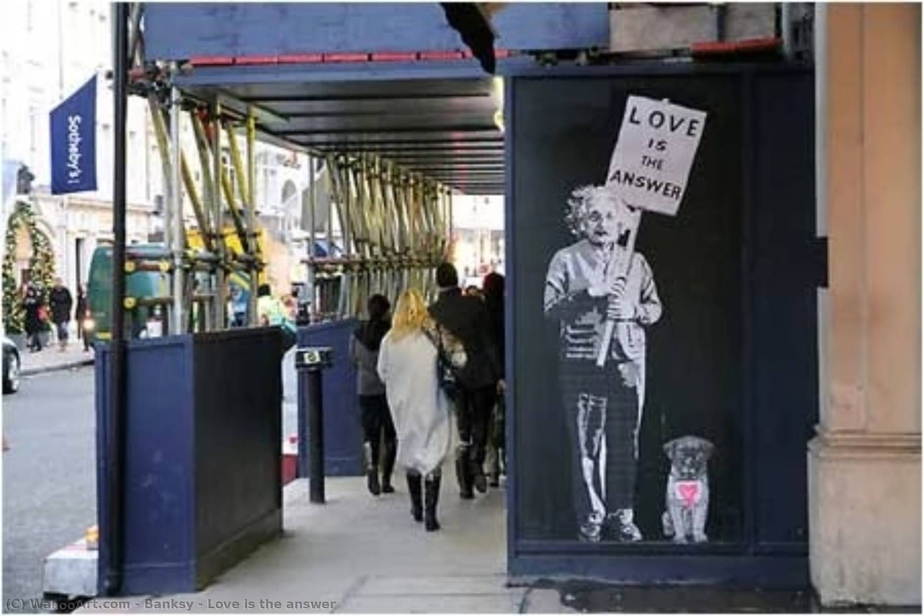 Wikioo.org - The Encyclopedia of Fine Arts - Painting, Artwork by Banksy - Love is the answer