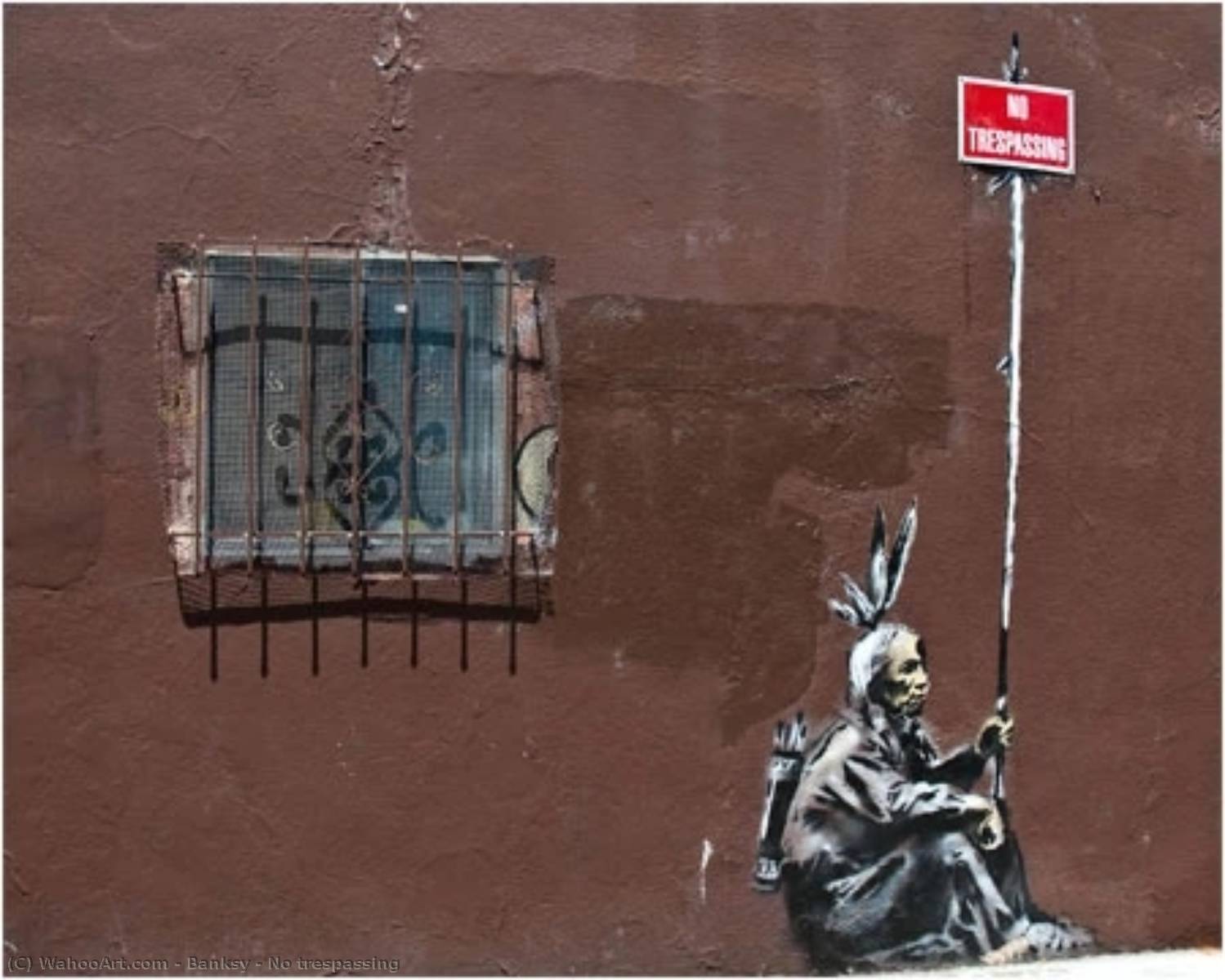 Wikioo.org - The Encyclopedia of Fine Arts - Painting, Artwork by Banksy - No trespassing