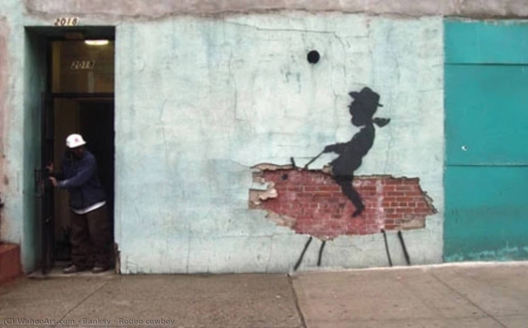 Wikioo.org - The Encyclopedia of Fine Arts - Painting, Artwork by Banksy - Rodeo cowboy