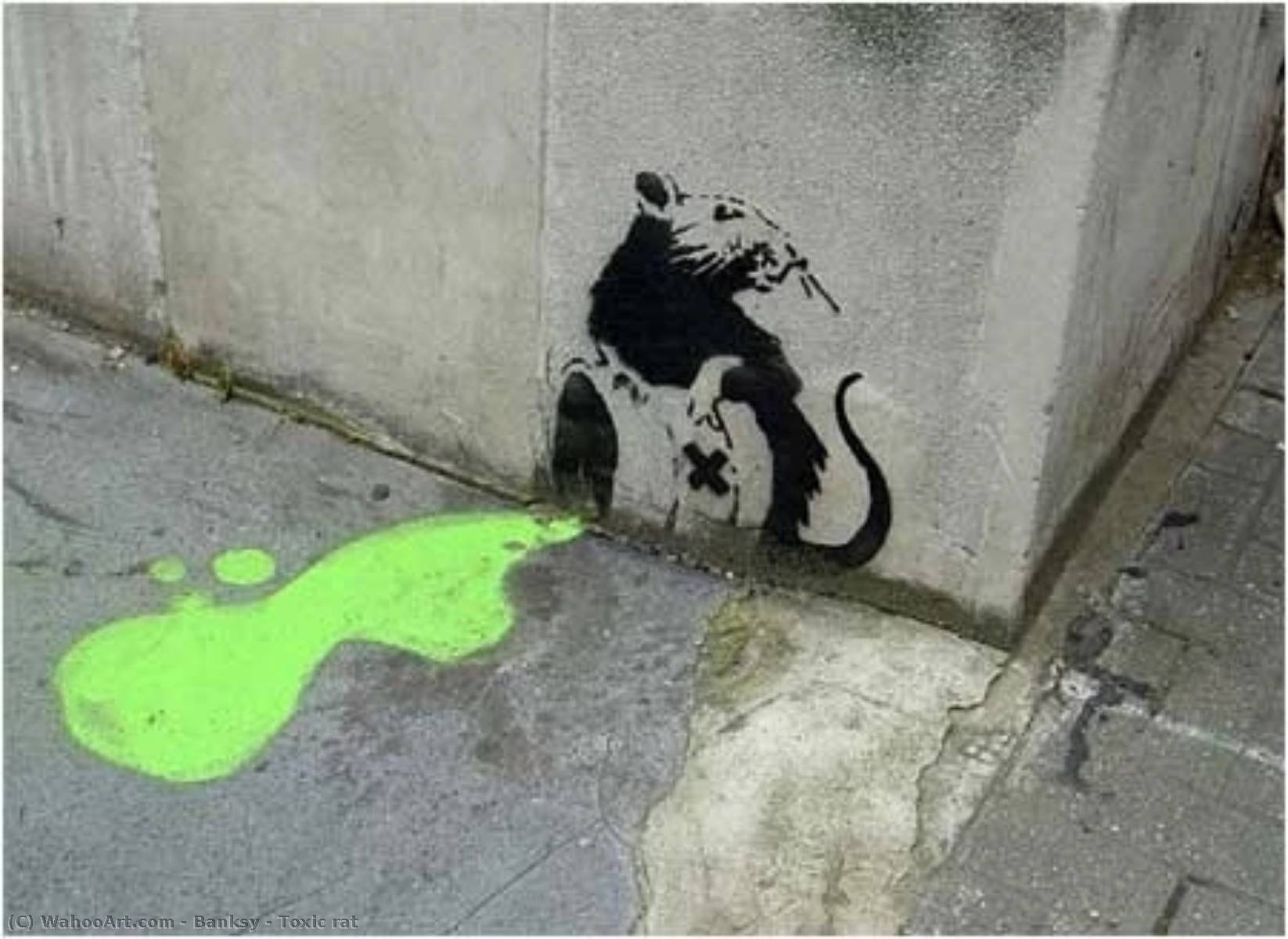 Wikioo.org - The Encyclopedia of Fine Arts - Painting, Artwork by Banksy - Toxic rat