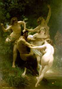 Nymphes et satyre