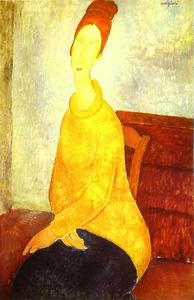 Jeanne Hébuterne in a Yellow Sweater