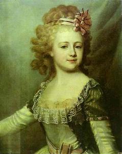 portrait de la grande-duchesse alexandra pavlovna comme un enfant