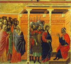 maestó ( 回 , 中央面板 ) , 耶稣之前 本丢 彼拉多