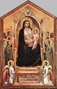Todos los santos Virgen ( madonna en maestà )