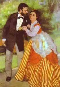 Альфред Сислей и его жена