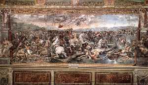 stanze vaticane - la battaglia a pons milvio