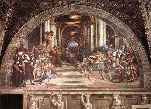 stanze vaticane - l'expulsion d'héliodore du temple