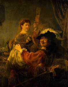 autoportrait avec saskia ou le prodigue , 德累斯顿