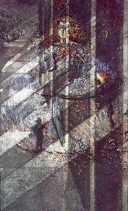 ベラスケスがインファンタマルガリータを自分の栄光の光と影で描く , 1958