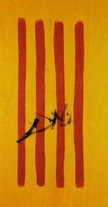 El daliniano Senyera catalán  nacional  bandera  1970