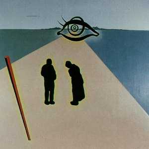 el ojo del ángelus ( trabajo estereoscópico , componente izquierdo , inconcluso ) , 1978
