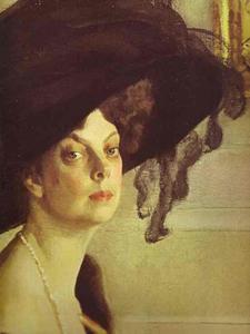 Portrait of Princess Olga Orlova. Detail