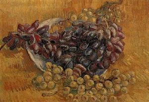 bodegón con uvas