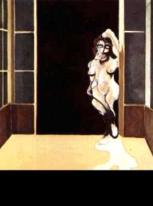female nude standing in a doorway 1972