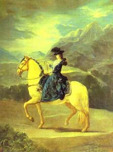 ドナマリアテレサ·デ·Vallabrigaの騎馬肖像